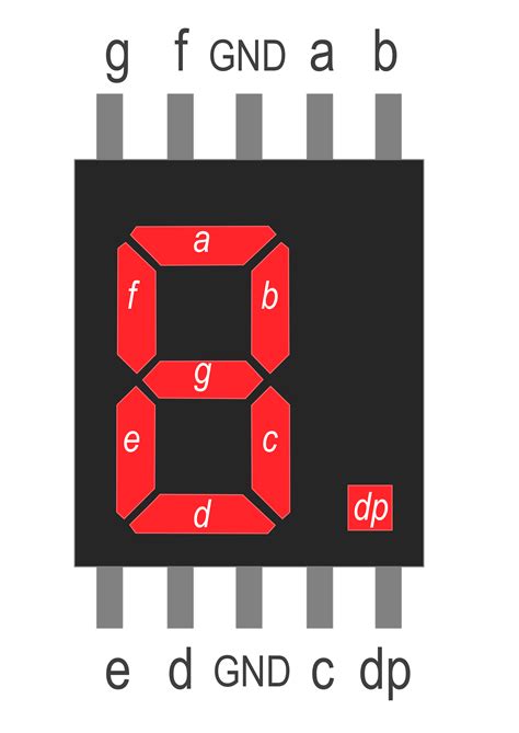 7 segment pinout|7.